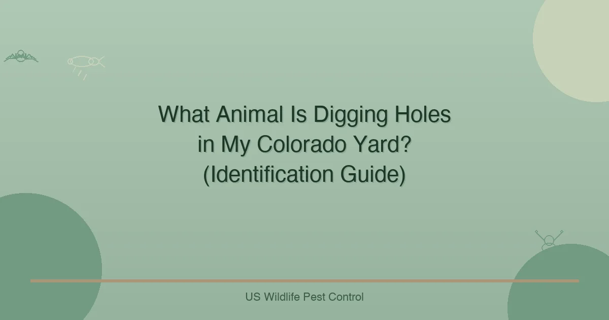 What Animal Is Digging Holes in My Colorado Yard? (Identification Guide)