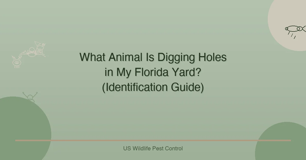 What Animal Is Digging Holes in My Florida Yard? (Identification Guide)
