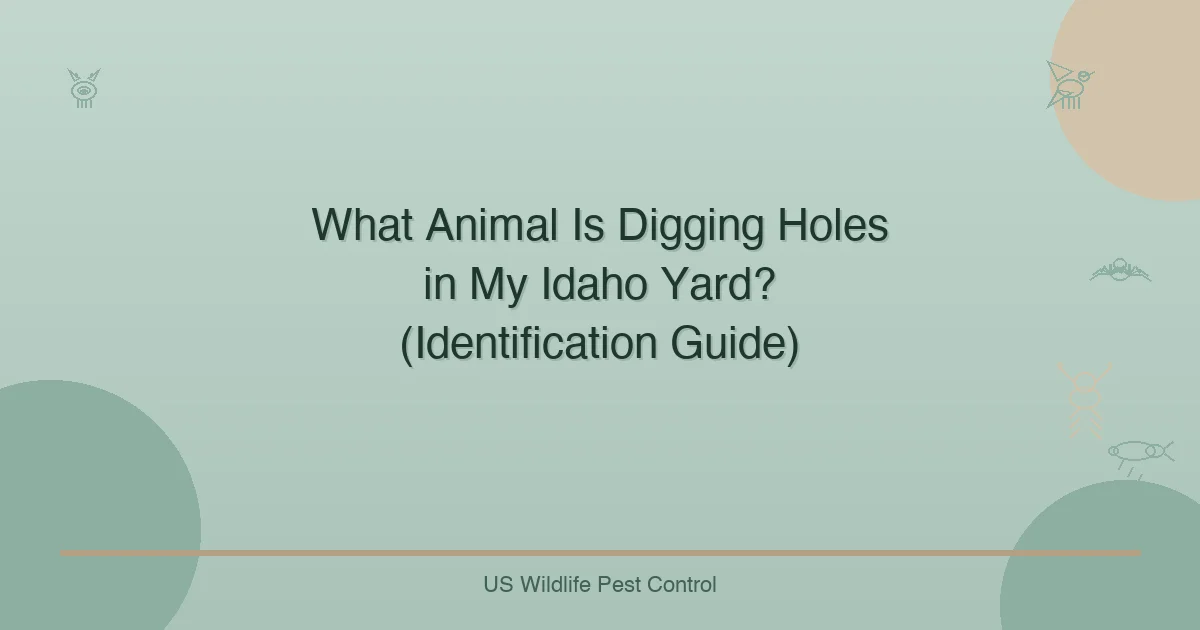 What Animal Is Digging Holes in My Idaho Yard? (Identification Guide)
