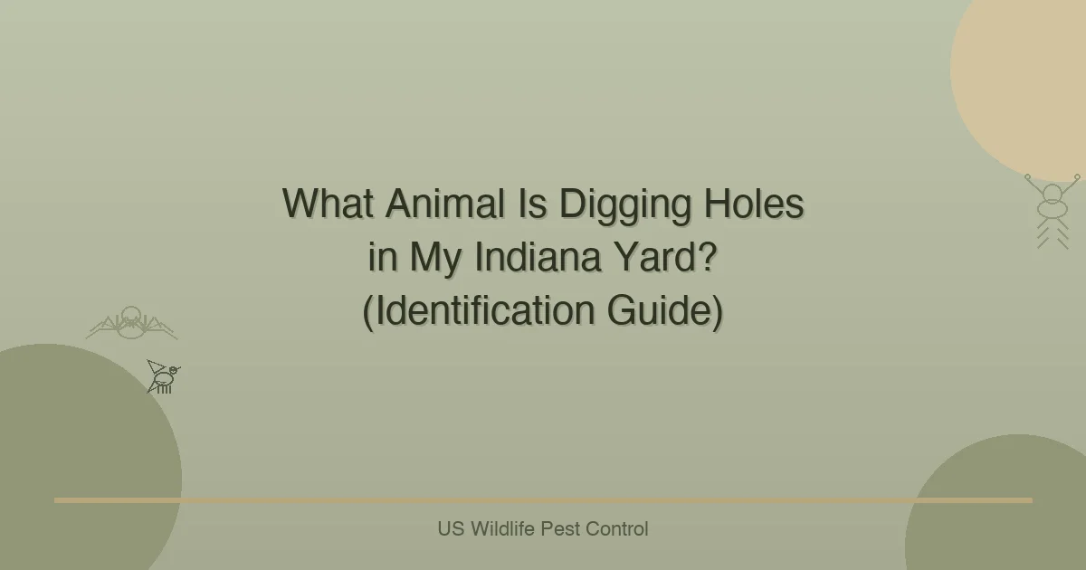 What Animal Is Digging Holes in My Indiana Yard? (Identification Guide)
