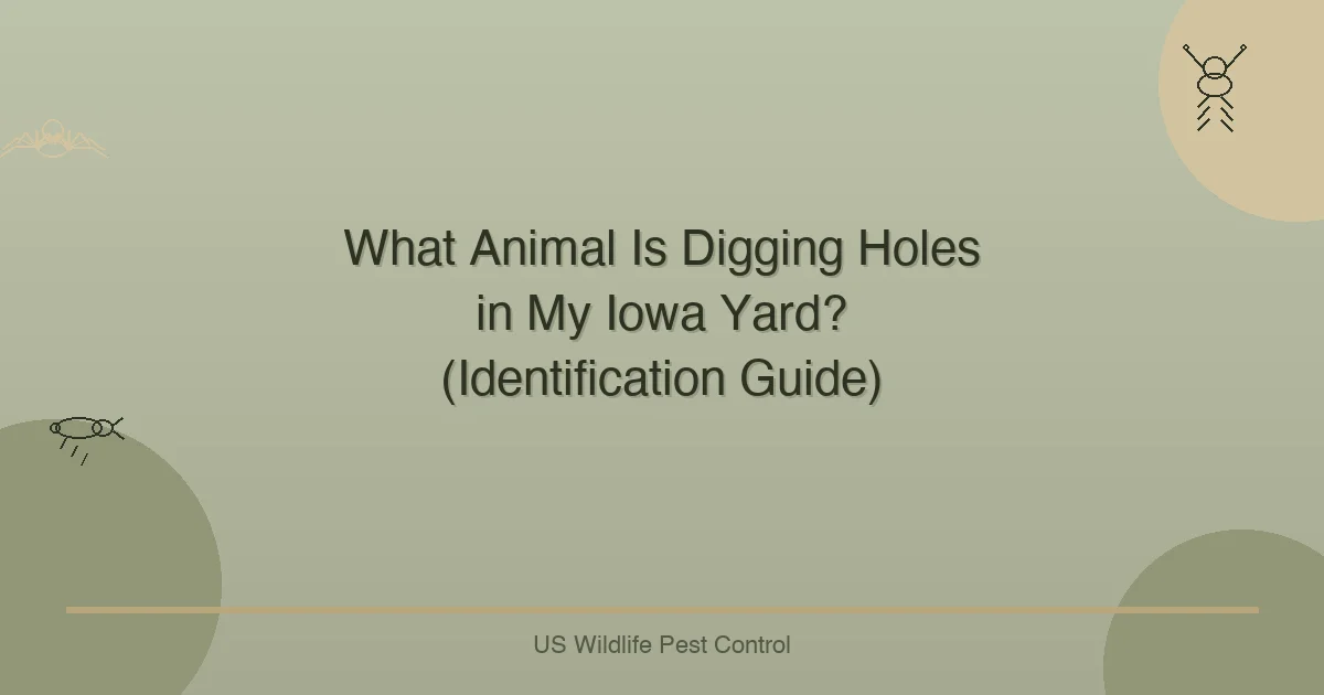 What Animal Is Digging Holes in My Iowa Yard? (Identification Guide)