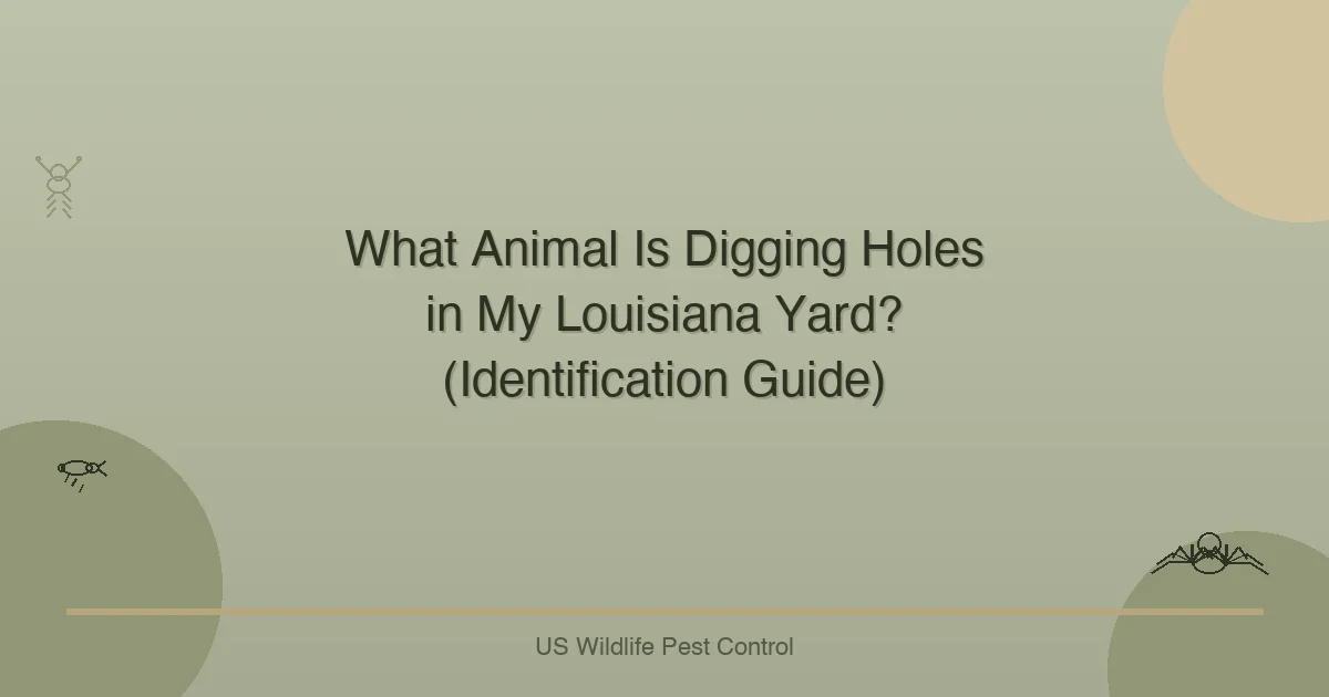 What Animal Is Digging Holes in My Louisiana Yard? (Identification Guide)
