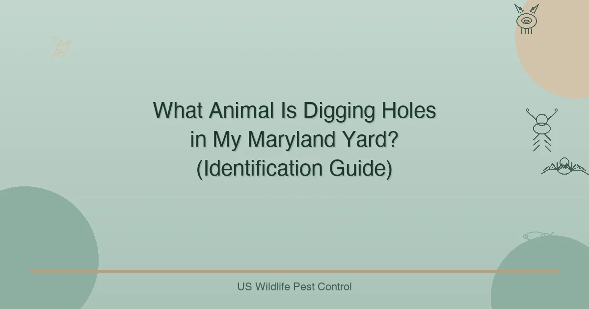 What Animal Is Digging Holes in My Maryland Yard? (Identification Guide)