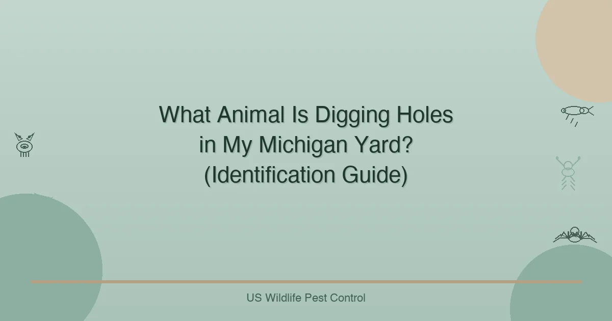 What Animal Is Digging Holes in My Michigan Yard? (Identification Guide)