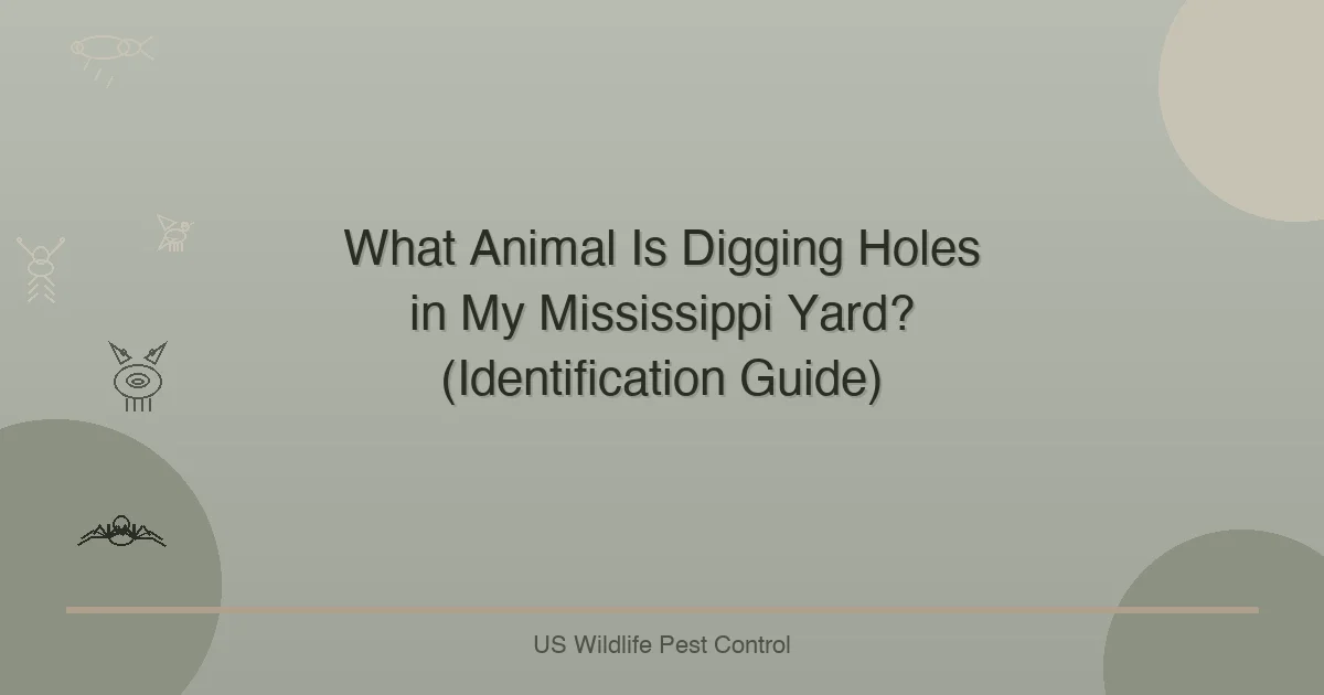 What Animal Is Digging Holes in My Mississippi Yard? (Identification Guide)