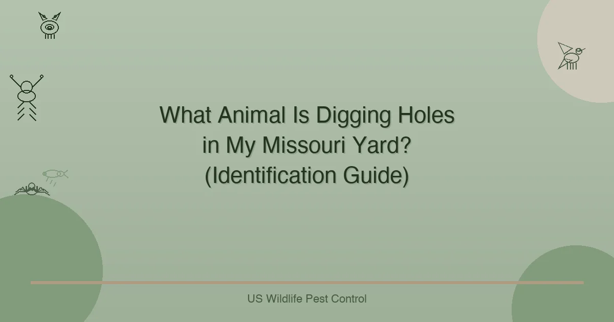 What Animal Is Digging Holes in My Missouri Yard? (Identification Guide)