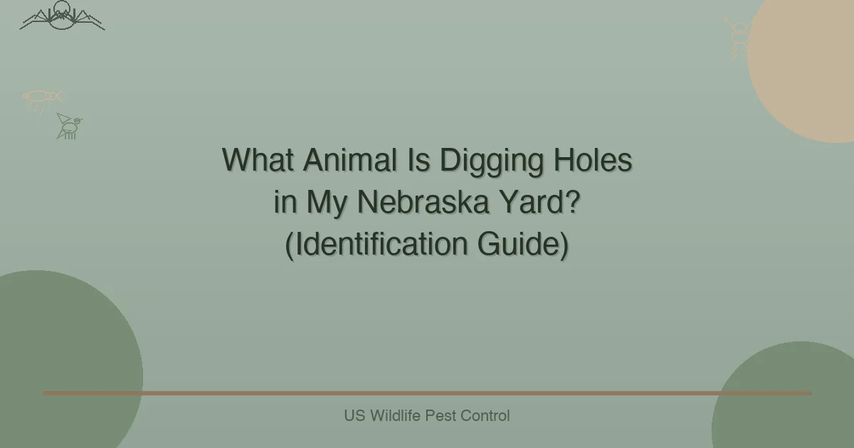 What Animal Is Digging Holes in My Nebraska Yard? (Identification Guide)