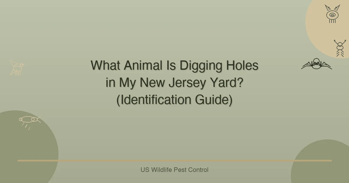 What Animal Is Digging Holes in My New Jersey Yard? (Identification Guide)