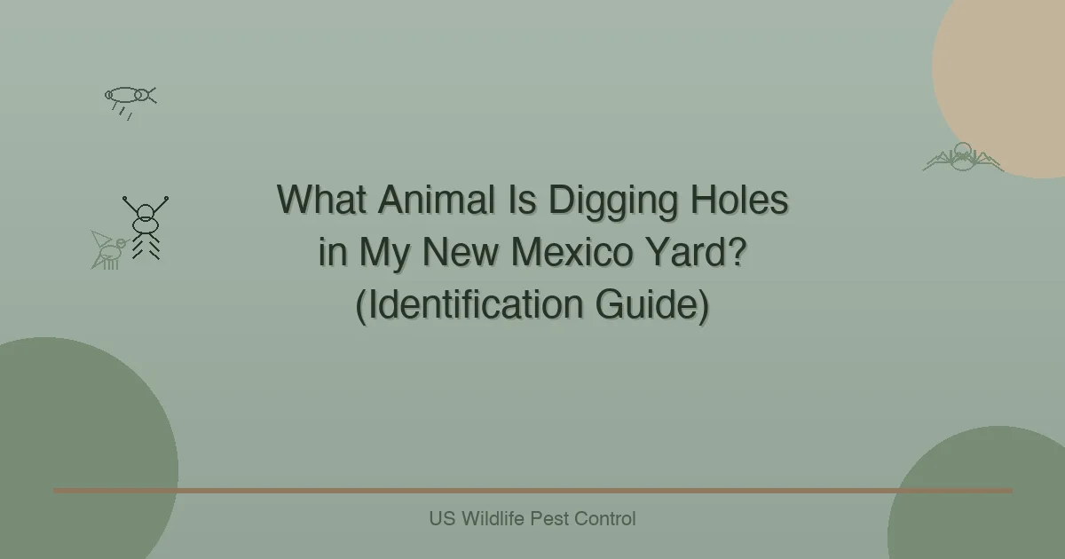 What Animal Is Digging Holes in My New Mexico Yard? (Identification Guide)