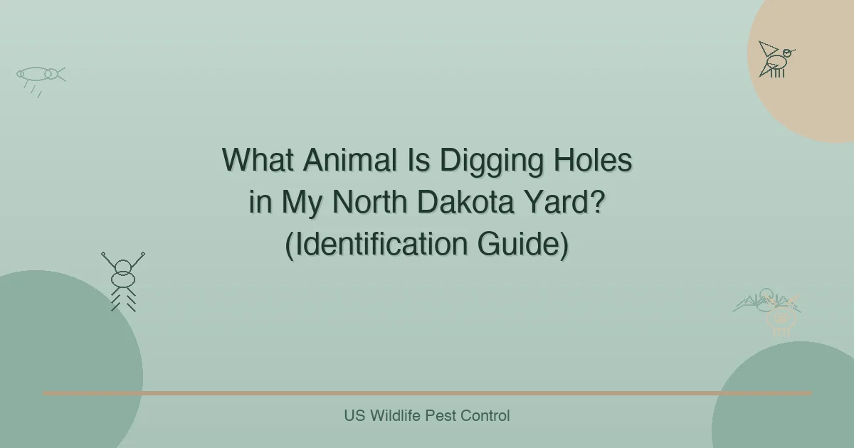 What Animal Is Digging Holes in My North Dakota Yard? (Identification Guide)
