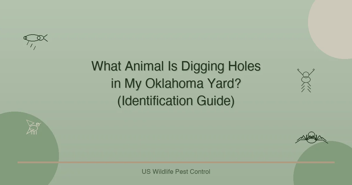 What Animal Is Digging Holes in My Oklahoma Yard? (Identification Guide)