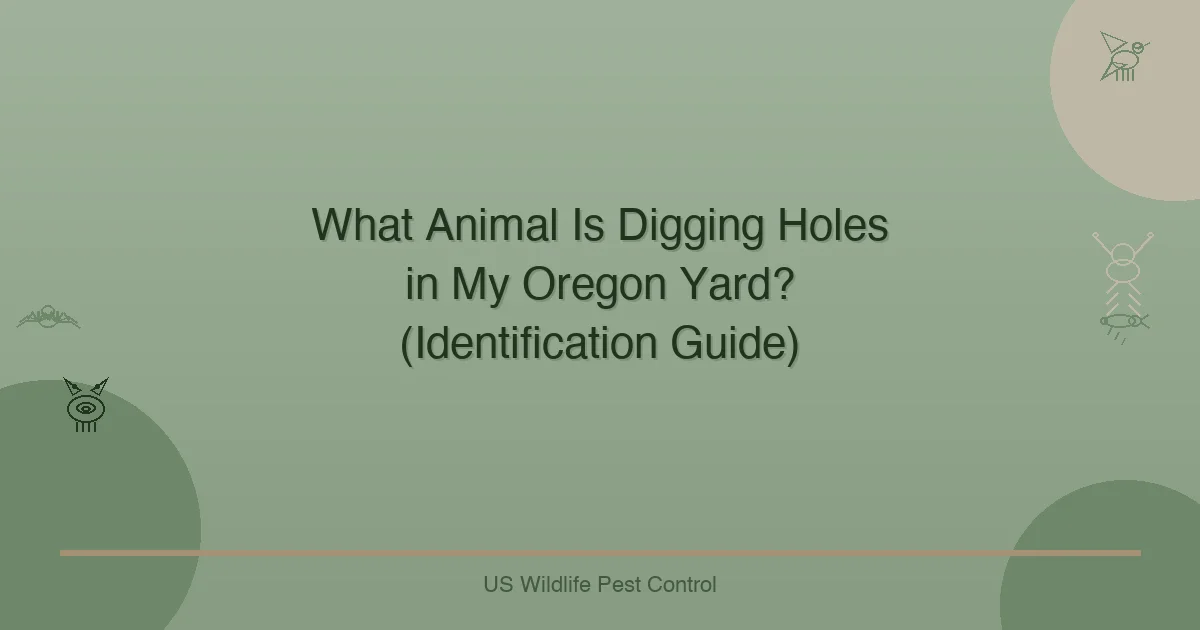 What Animal Is Digging Holes in My Oregon Yard? (Identification Guide)