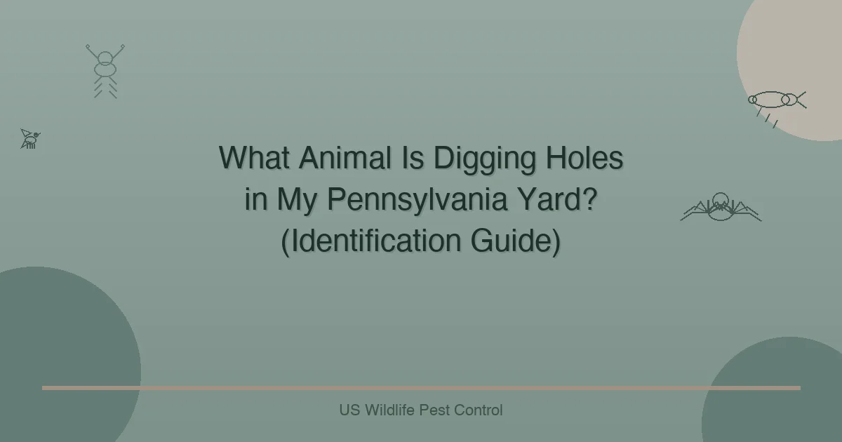 What Animal Is Digging Holes in My Pennsylvania Yard? (Identification Guide)