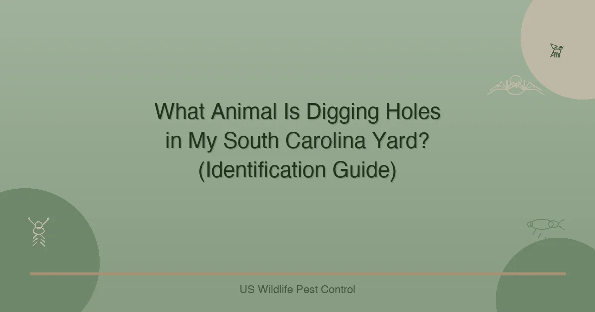 What Animal Is Digging Holes in My South Carolina Yard? (Identification Guide)
