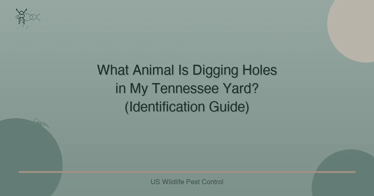 What Animal Is Digging Holes in My Tennessee Yard? (Identification Guide)