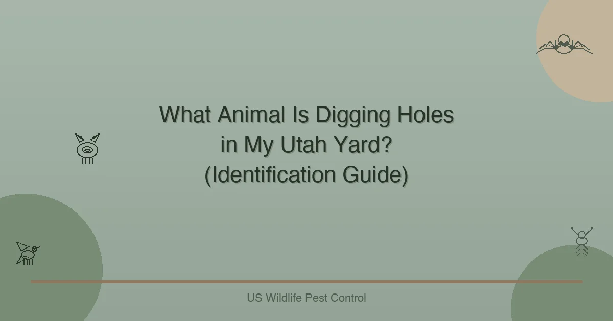 What Animal Is Digging Holes in My Utah Yard? (Identification Guide)
