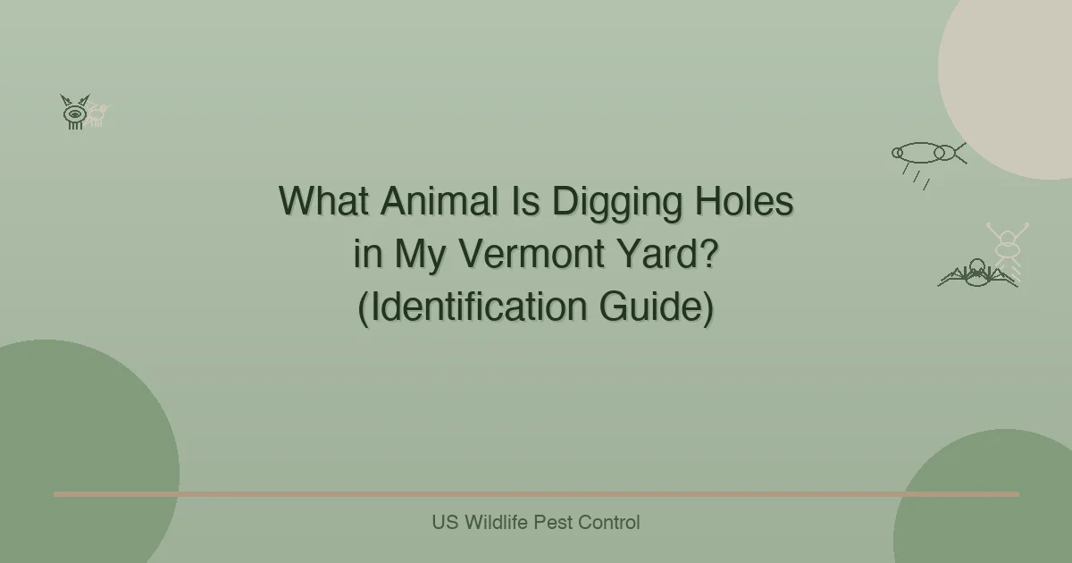 What Animal Is Digging Holes in My Vermont Yard? (Identification Guide)