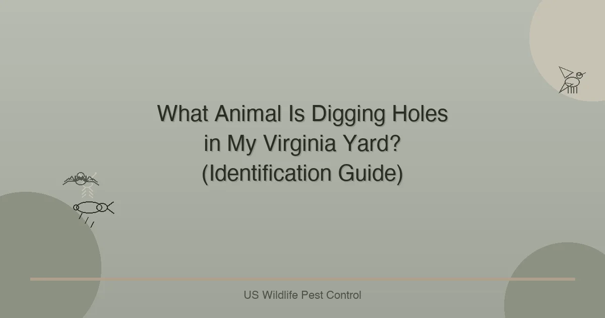 What Animal Is Digging Holes in My Virginia Yard? (Identification Guide)