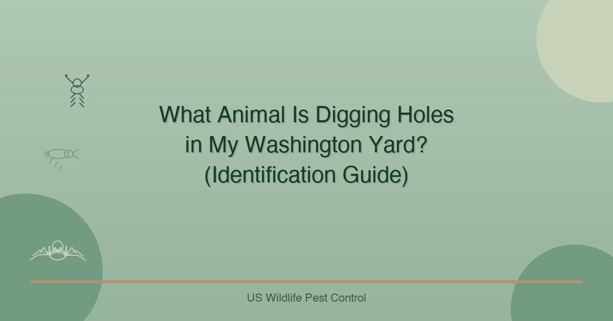 What Animal Is Digging Holes in My Washington Yard? (Identification Guide)