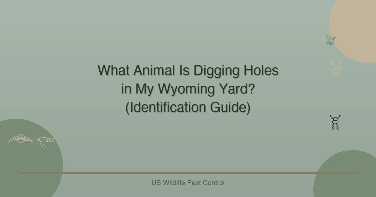What Animal Is Digging Holes in My Wyoming Yard? (Identification Guide)