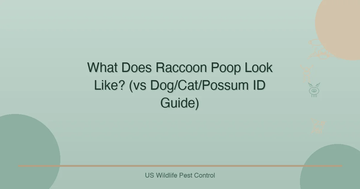 What Does Raccoon Poop Look Like? (vs Dog/Cat/Possum ID Guide)