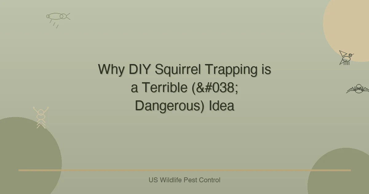 Why DIY Squirrel Trapping is a Terrible (& Dangerous) Idea