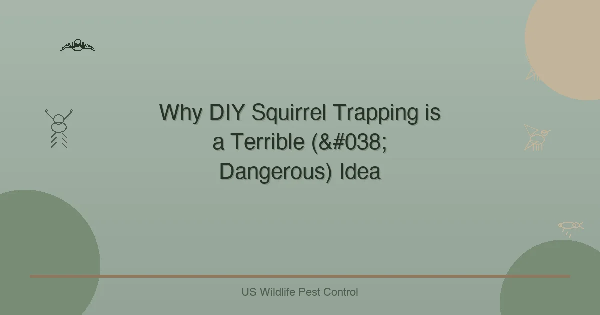 Why DIY Squirrel Trapping is a Terrible (& Dangerous) Idea