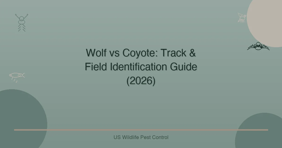 Wolf vs Coyote: Track & Field Identification Guide (2026)